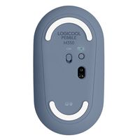 ロジクール 無線（ワイヤレス）マウス Bluetooth＆USBレシーバー 静音 3ボタン 薄型 M350 ブルーベリー