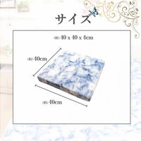 3枚 ヘタラーズ ブルー 低反発 スクエア 角型 シートクッション へたりにくい 事務所 オフィス 車 おしゃれ 可愛い インテリア（直送品）