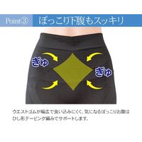 【アウトレット】コモライフ 下腹スッキリ股関節スパッツ L-LL 391018 1枚