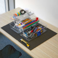 アスクル限定販売 トラスコ中山 ノンスリップマット すべり止めシート 450×2000mm 黒 3巻セット  オリジナル