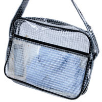 アスクル限定販売 トラスコ中山 エンジニアクリアバッグ 透明ショルダーバッグ 410×310×90mm 5個セット  オリジナル