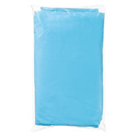 アスクル　ポリエチレンガウン 袖ゴム 個包装　ブルー　使い捨て　PE　ビニール　長袖　袖付き　ディスポ　感染対策　青　1箱（10枚入） オリジナル