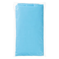 アスクル　ポリエチレンガウン フィンガーフック 個包装 ブルー　使い捨て　PE　プラスチック　袖付き　ディスポ　感染対策　1箱（10枚入） オリジナル