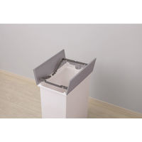 リス 抗菌 バイオ 棚下で使えるペダルダストボックス45L ニーナグレー GGYA308 1台 オリジナル