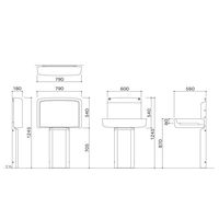 【メーカー公式】 omoio(水上） オムツっ子FA2スタンドセット TS-FA2-S  1組（直送品）