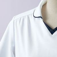 住商モンブラン マタニティスクラブ 半袖ダークネイビー/バーガンディ LL MS900-8373 1枚　スクラブ（直送品）