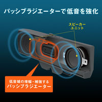 サンワサプライ USBサウンドバースピーカー MM-SPU17BKN 1個（直送品）