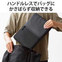 パソコンケース 14インチ ノートパソコン 小物収納可能 360度耐衝撃 ブラック BM-IBMP14BK エレコム 1個（直送品）