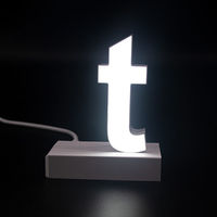 アクリサンデー ａｂｃＭＩＸ　マグネット連結文字　ＨＡ７５シリーズ　アルファベット小文字　【ｔ】 111992 1個（直送品）