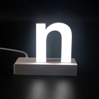 アクリサンデー ａｂｃＭＩＸ　マグネット連結文字　ＨＡ７５シリーズ　アルファベット小文字　【ｎ】 111988 1個（直送品）