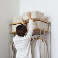 無印良品 ポリエステル麻 ソフトボックス 角型 小 約幅35×奥行35×高さ16cm 良品計画