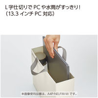 コクヨ キャリーボックス＜NEOS＞ A4 オリーブグリーン A4P-NELFM-DG 1個