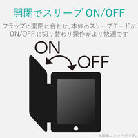 iPad 第6世代(2018) 9.7インチ ケース ソフトレザー フリーアングル TB-A18RWVFUBK エレコム 1個（直送品）