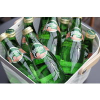 日仏貿易 ペリエ 炭酸入りナチュラルウォーター ピーチ 330ml 瓶 1箱（24本入）