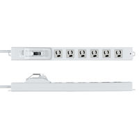 延長コード 電源タップ 3m 3P（ピン） 6個口 スイッチ ホワイト TAP-BR36LN-3 サンワサプライ 1個（直送品）