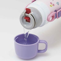 スケーター 水筒 キッズ 420ml ステンレス 2way 直飲み コップ ハッピー&スマイル 391002 1個（直送品）