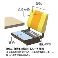 【組立設置込】コクヨ レフィナ ミドルバック 肘付 3人用 アール無 ペールカーキ×ブラウン NRF-M3ANS-W2511111 1台（直送品）