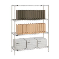 【軒先渡し】エレクター　ベーシックシリーズ　ワイヤーシェルフ　幅750×奥行300mm クローム B1230C1 1枚（直送品）