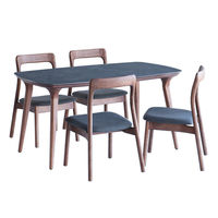 ICHIBA エトナ ダイニングテーブル 幅1400×奥行800×高さ710ｍｍ ブラック ETT-3587BK 1台（直送品）