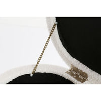 ICHIBA フェイ ボア ストレージスツール ホワイト ST-3624WH 1脚（直送品）