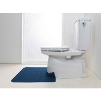 サンコー トイレマット 吸着 おくだけ吸着ズレな~いトイレマット 55×60cm ネイビー 320212 1個