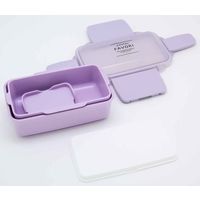 オーエスケー お弁当箱 2段 抗菌 DISH UP LUNCH 600ml ランチボックス パープル 341309 1個（直送品）