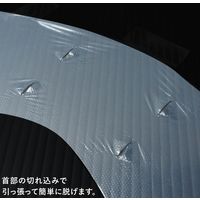 小野商事 使い捨てポリエチエプロン 袖なし ブルー PEエプロン WS6630　10箱(50枚入×10箱)