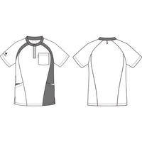 明石スクールユニフォームカンパニー ニットシャツ チャコール杢×ピスタチオ杢 EL UZL3203-20-EL 1枚（直送品）