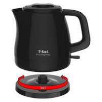T-fal（ティファール）電気ケトル パフォーマ ブラック 0.8L KO1538JP コーヒー 紅茶 おしゃれ かわいい