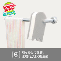 スリーエム(3M) スコッチブライト バスシャイン 抗菌スポンジ(研磨粒子なし) お風呂掃除 グレー BM-22KGY (1個入×6)