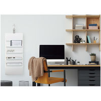 コクヨ さっと出し入れできる壁掛けポケット 書類用 5ポケット・ホワイト フ-KPM50-1 1冊