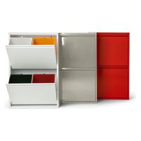 DOTTUS waste basket ウエストバスケット4 2×2段 64L レッド wastebask4/red 1台（取寄品）