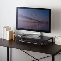 サンワサプライ 木製机上ラック(W600・ブラック) MR-LC312BK 1個（直送品）