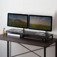 サンワサプライ 木製机上ラック(W1000・ブラック) MR-LC314BK 1個（直送品）