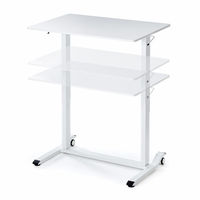 【アウトレット】サンワサプライ ガス昇降デスク 幅900×奥行600×高さ683～1070mm ホワイト ERD-G9060W 1台（直送品）