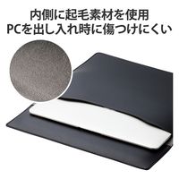パソコンケース 11.6インチ MacBook Air/Pro ソフトレザー ブラック BM-IBSVW02BK エレコム 1個