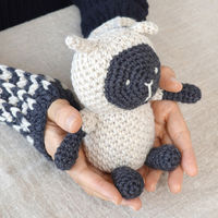 原ウール Knitworm 編み物キット 2-12　あみぐるみの羊さんキット 1セット（直送品）