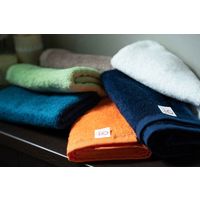 旭紡績 フェイスタオル 泉州 34×80cm いとやのタオル ペルーコットン 日本製 紺 327636 1個（直送品）