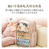 リュック バックパック 痛バッグ Mサイズ ビジネス 推し活 撥水加工 グレージュ BM-OGBP02MGY エレコム 1個（直送品）