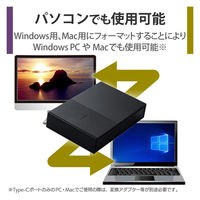 HDD 外付け デスクトップ USB3.2(Gen1) ブラック 6TB ELD-GTV060UBK エレコム 1個
