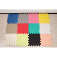 ユノックス カラージョイントマット 8枚 厚さ1.4cm ブラック 263543 1個