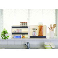 天馬 収納ラック ルームラック プロフィックス PROFIX MSサイズ キッチンラック 組み合わせ ブラウン 224275 1個（直送品）