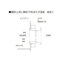 フクビ化学工業 UB枠 集合住宅用GSタイプ GS-38 横枠 38×1600mm 抗菌 GS4W16 1本（直送品）
