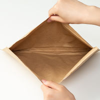 紙緩衝材クッション封筒 340×250mm クリックポスト対応サイズ 茶 開封テープなし 1セット（100枚 ） スマイル