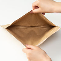 紙緩衝材クッション封筒 312×228mm ネコポス対応サイズ 茶 開封テープなし 1セット（100枚：10枚入×10） スマイル