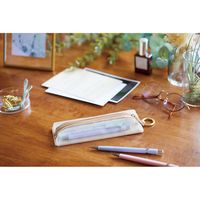 キングジム EMILy フラットペンケ-ス ベージュ EY2190ヘ- 1個