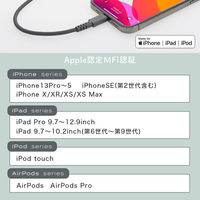 MOTTERU Type-C to Lightning シリコンケーブル 2m パウダーブルー MOT-SCBCLG200-BL 1個