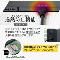 オウルテック PD100W対応USB Type-C-Type-Cケーブル 1mブラック OWL-CBKGBCC10-BK 1個