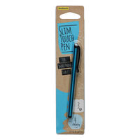 オウルテック シリコンゴム採用 超軽量ストラップホール付き タッチペン ブルー OWL-TPSE06-BL 1個