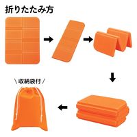 コモライフ 持ち運べるクッションマット 390725 1セット(2色組)（直送品）